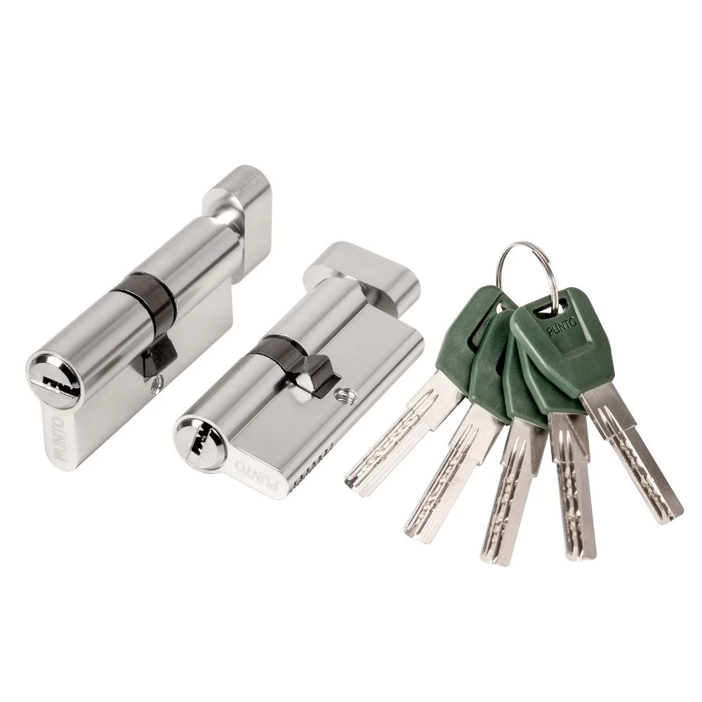 Фото Цилиндровый механизм (A202/120) A2002Knob120(55+10+55) с вертушкой SN никель