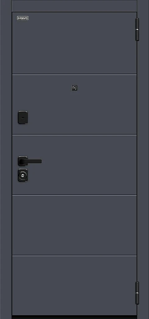 Входная дверь Прайм/SBlack Graphite Shell/Nordic Oak BR6210 внешняя сторона