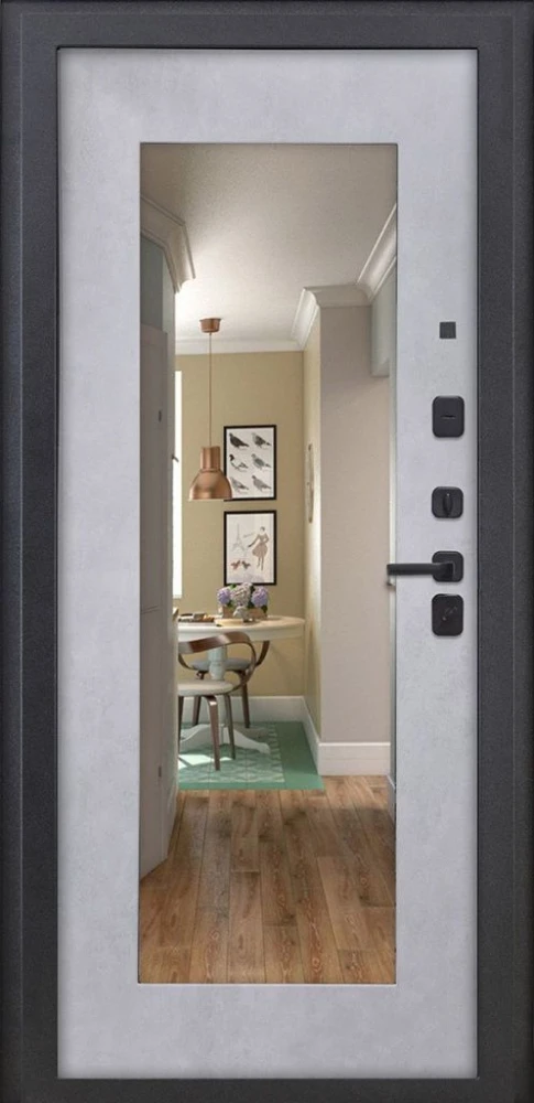 Входная дверь ДвериПРО L-45 ФЛЗ-603 Бетон снежный DPRO200499 внутренняя сторона