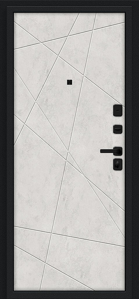 Фото Входная дверь Граффити-5/SBlack Букле черное/Look Art BR6186 внутренняя сторона