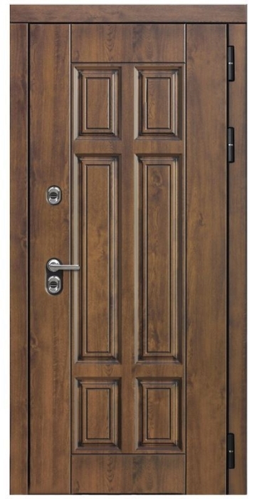 Входная дверь Квадро Алиса (16мм, ПВХ ясень белый, зеркало) внешняя сторона