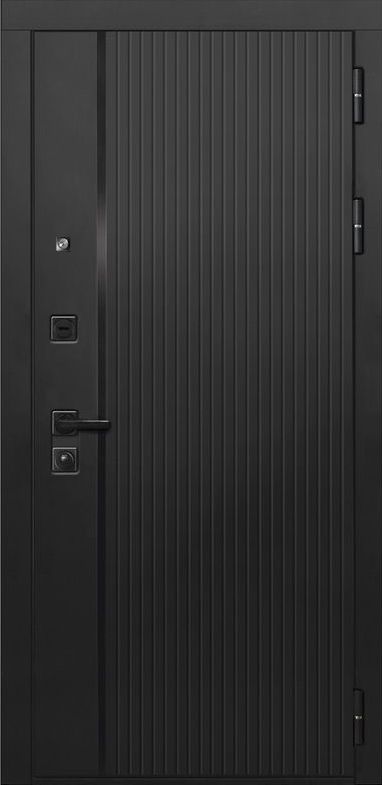 Входная дверь ДвериПРО L-45 L-5 (16мм, белая эмаль) DPRO195905 внешняя сторона