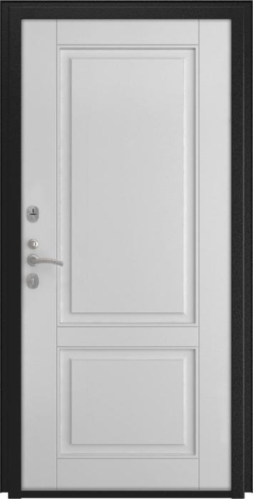 Входная дверь Модель L - 48 L-5 (16мм, белая эмаль) внутренняя сторона