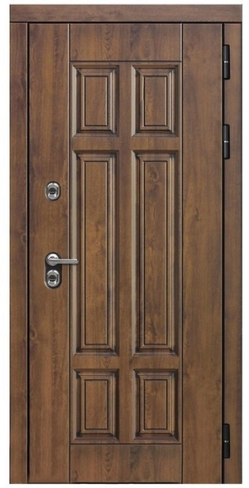 Входная дверь Квадро ФЛ-609 (L-52, 10мм, белый матовый) внешняя сторона